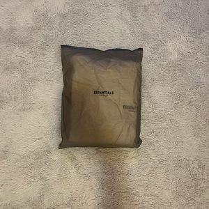 Essentials light grey men’s hoodie